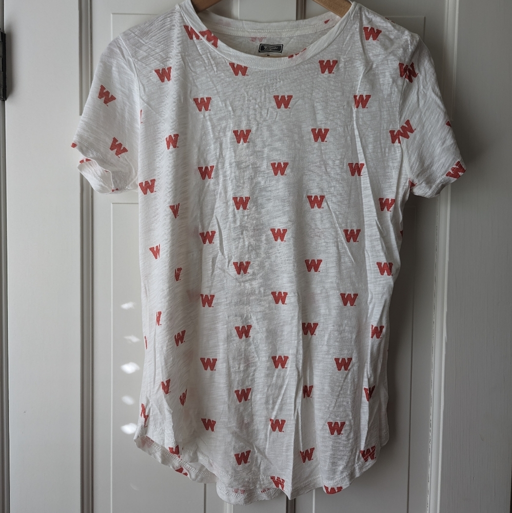 UW Madison W All-over Print Tee, L